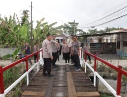 Monitoring Infrastruktur, Polri Cek Jembatan di Serdang Bedagai