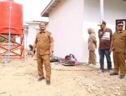 Bupati Aceh Tamiang Tinjau Pembangunan Huntara 