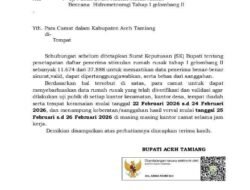 Bupati Aceh Tamiang Instruksikan Uji Publik Penerima Bantuan Stimulan Rumah Rusak Tahap I Gelombang II