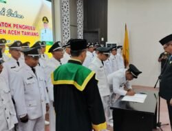 Bupati Aceh Tamiang Lantik 29 Datok Penghulu