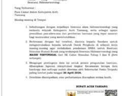 Angin Segar Bagi Penyewa Rumah Dan Numpang Yang Terdampak Bencana Hidrometeorologi Pemkab Aceh Tamiang Buka Pendataan BNBA Tahap III,