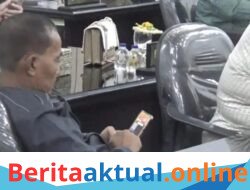 Anggota DPRD Sergai dari Fraksi Golkar Diduga Main Game Saat Paripurna, Foto Beredar
