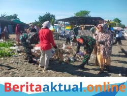 Jaga Kebersihan Pantai, Koramil 1426-03/Galut Gelar Kerja Bakti Pembersihan Pantai