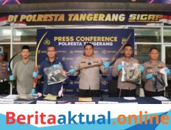 Polresta Tangerang Gelar Konferensi Pers Ungkap Kasus Tawuran Pelajar Berujung Maut Di Sukadiri