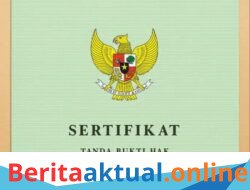 Info Kehilangan: Telah Tercecer Satu Sertifikat Tanah