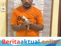 *Kurang dari 8 Jam, Polres Langkat Ringkus Pelaku Curas Bersenjata Api Rakitan di Hinai*