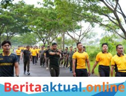 Peringati Hari K3 Sedunia, Polres Pangandaran Gelar Olahraga Bersama TNI dan Pemda