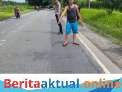 Dua Sepeda Motor Adu Banteng di Jalinsum Perbaungan, Tiga Orang Dilarikan ke Rumah Sakit