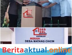 Ketua DPRK Aceh Tamiang Hadiri Peresmian 1.061 Koperasi Desa Merah Putih Secara Daring Bersama Presiden Prabowo   