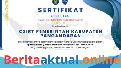 Pangandaran Perkuat Ketahanan Siber, CSIRT Lulus Uji Komunikasi Nasional 2026