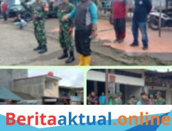 Karya Bakti Gabungan di Pasar Sentral Bantaeng, DLH Bersama TNI dan Instansi Terkait Bersihkan Kawasan Pasar
