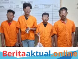 Polsek Pangkalan Susu Bergerak Cepat Ungkap Kasus Pengeroyokan Yang Menewaskan Seorang Pemuda, Empat Pelaku Diamankan