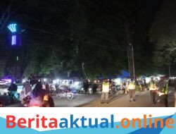 Polres Langkat Kerahkan Personel Amankan Malam Takbiran dan Festival Pawai Obor di Stabat
