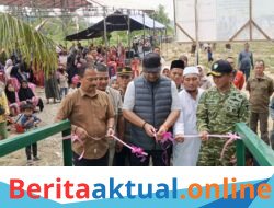 Bupati Aceh Tamiang Resmikan Jembatan Gantung Perintis Garuda di Kampung Sekerak Kiri