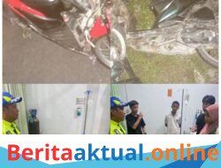 Lalai dan Tak Pakai Helm, Dua Sepeda Motor Tabrakan di Sergai, 4 Orang Luka-Luka