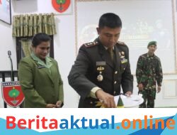 Pemotongan Nasi Tumpeng Mewarnai Acara Syukuran HUT Kodam XIV/Hasanuddin di Kodim 1426 Takalar