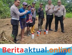 Sat Lantas Polres Kuningan Salurkan Bantuan Cairan Pembasmi Rumput untuk Dukung Penanaman Jagung dan Ketahanan Pangan Nasional.