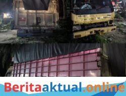 Laka Lantas “Laga Kambing” di Jalinsum Sei Bamban, Pengendara Motor Alami Patah Tulang