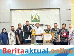 Aceh Tamiang Regency Government Receives 2025 Public Information Transparency Award, Ranked 6th and Classified as Informative