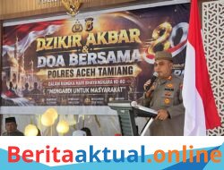 Polres Aceh Tamiang Gelar Dzikir Akbar dan Doa Bersama: Menyambut Bhayangkara ke-80 dan Tahun Baru Islam dengan Hati yang Suci