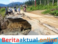 Jalan Penghubung Aceh Timur–Gayo Lues di Desa Nalon Terancam Putus Akibat Erosi Sungai