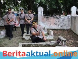 Kapolres Langkat Pimpin Ziarah Rombongan di TMP Pangkalan Brandan, Wujud Penghormatan kepada Jasa Para Pahlawan*
