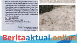 Proyek Revitalisasi SDN Sidodadi Senilai Rp1,2 Miliar Diduga Langgar Standar Mutu Bahan Diragukan, Pekerja Tanpa APD
