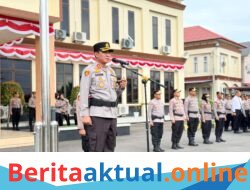 Kapolres Lhokseumawe Pimpin Upacara Kenaikan Pangkat 42 Personel, Wujud Penghargaan atas Dedikasi dan Pengabdian