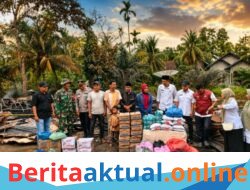 Babinsa Tak Pernah Tinggalkan Rakyat, Sertu Agus Kawal Bantuan untuk Korban Kebakaran di Aceh Timur