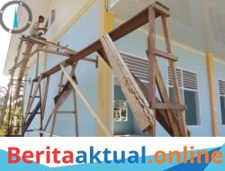 P2SP Akui Lalai! Proyek Senilai Rp755 Juta, Pekerja Tanpa APD dan Pakai Kayu Perancah Bekas