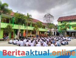 Wakapolsek Mengkendek Berikan Sosialisasi Tertib Berlalu Lintas dan Edukasi Kamtibmas kepada Siswa Baru SMP Andika Mebali