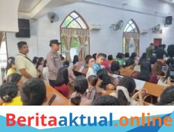 Polsek Tanjung Pura Intensifkan Pengamanan Ibadah Minggu Kasih, Perkuat Pelayanan dan Kamtibmas di