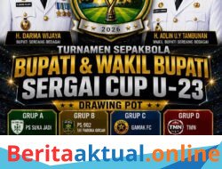 15 tim berlaga di Piala Bupati dan Wabup Sergai U23.