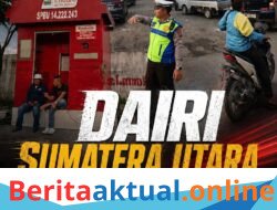 Satlantas Polres Dairi Pastikan Arus Lalu Lintas di SPBU Jalur Lintas Tetap Lancar, Tanpa Kemacetan