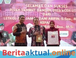 Kapolres Lhokseumawe Hadiri Peusijuk dan Pisah Sambut Dandim 0103/Aceh Utara, Tegaskan Komitmen Perkuat Sinergitas TNI-Polri