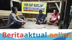 Sambangi Pos Kamling di Desa Suka Rakyat, Bhabinkamtibmas Polsek Bahorok Sampaikan Pesan Kamtibmas kepada Warga