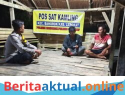 Sambangi Pos Kamling di Desa Suka Rakyat, Bhabinkamtibmas Polsek Bahorok Sampaikan Pesan Kamtibmas kepada Warga