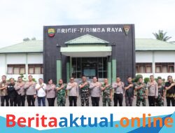 Perkuat Sinergi TNI-Polri, Kapolres Sergai Kunjungi Brigif 7/Rimba Raya dan Latihan Menembak Bersama