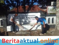 Camat Pangandaran Pimpin Jumat Bersih, Ajak ASN Jadi Teladan Menjaga Kebersihan Lingkungan