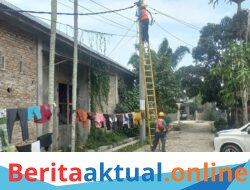 ULP PLN Tanjung Tiram Respons Cepat Aduan Warga, Kabel Listrik Berbahaya Langsung Ditangani
