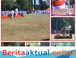 Dandim 1426 Takalar Bersama Ketua Persit Hadiri Upacara Detik-Detik Proklamasi HUT ke-81 Kemerdekaan RI