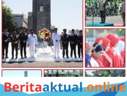 Dandim Takalar Pimpin Upacara Ziarah Nasional HUT ke-81 Kemerdekaan Republik Indonesia
