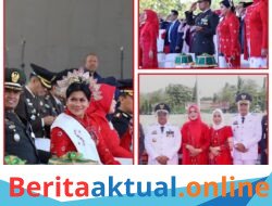Dandim 1426 Takalar Bersama Ketua Persit Hadiri Upacara Detik-Detik Proklamasi HUT ke-81 Kemerdekaan RI