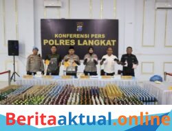 Dalam Kurun Waktu Satu Bulan, Kapolres Langkat Rilis Pengungkapan Kasus Narkotika, Tindak Pidana Kriminal, dan Kekerasan Seksual terhadap Anak