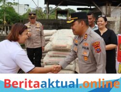 Kapolres Langkat Salurkan Bantuan Material untuk Pembangunan Gereja 