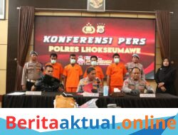 Polres Lhokseumawe Tangkap Empat Pelaku Pencurian dan Penadah Pakaian, Kerugian Capai Rp410 Juta