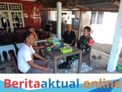 Babinsa Koramil 1426-06/Mapsu Intensifkan Pemantauan Wilayah dan Komsos, Imbau Warga Waspada Kebakaran