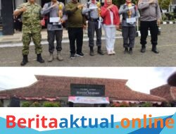 Semarak HUT RI ke-81, Kecamatan Pangandaran Gelar Lomba Baris-Berbaris Linmas dan Tumpeng