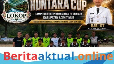 Turnamen Huntara Cup Gampong Lokop Bangkitkan Semangat Pemuda Pasca Bencana