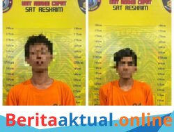 Polres Sergai Ringkus Dua Pelaku Pencurian Meteran Air, Kerugian Capai Rp48,8 Juta